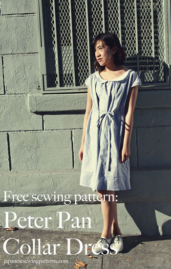 Free peter pan collar floral dress sewing pattern
